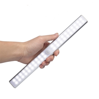 LED skabslampe med sensor - Genopladelig - 30 cm 40 lys